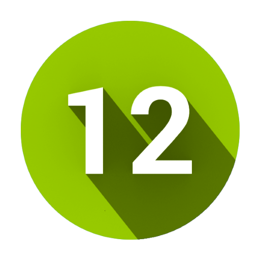 Dark Holo Green CM12 Theme logo