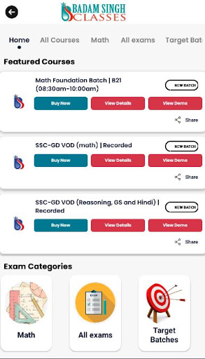 Badam Singh Classes Screen 3