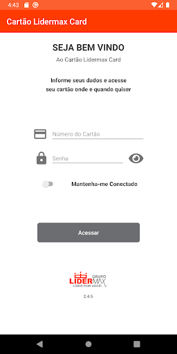 Android application Cartão Lidermax Card screenshort