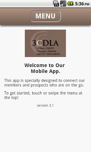 Android application 3CDLA Mobile App screenshort
