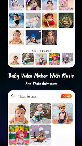 Android application Baby Video Maker with song screenshort