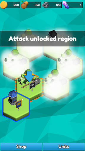 Android application MergePoly - Merge and Attack screenshort