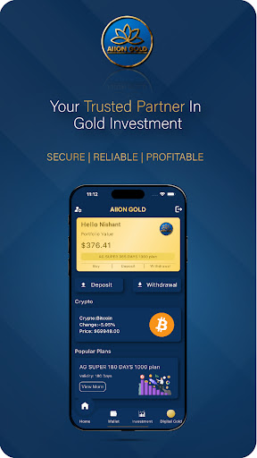 Android application AIIONGOLD: Buy Digital Gold screenshort