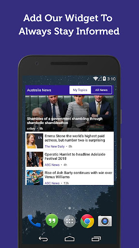 Screenshot of Australian Local & World News