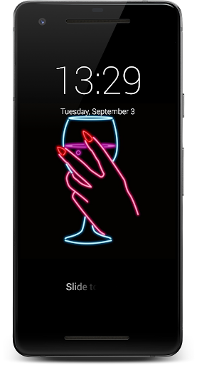 Neon Light HD Lock Screen