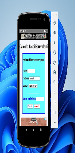 Android application Tassi equivalenti screenshort