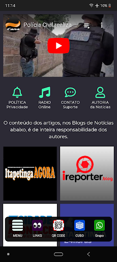 Android application Itapetinga Notícias screenshort