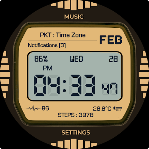 Gold Classic Watch Face Logo