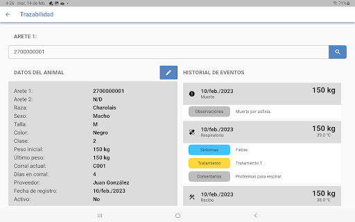 Livestock Analytics - Starter Screen 3