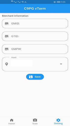 PAYMUSE CLOUD9 vTerminal (C9PG Screen 2