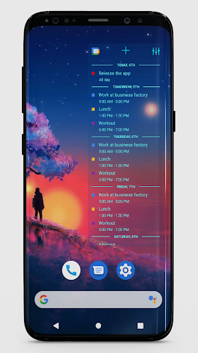 MinimalistCalendarWidget Lite Screen 3