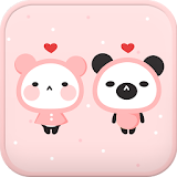 Pink Love go launcher theme icon