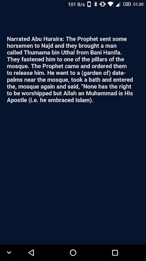 Android application 4000 Hadith - Sahih Al Bukhari screenshort