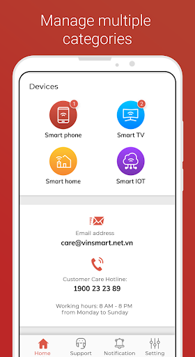 Android application Vsmart screenshort