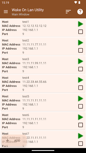 Wake On Lan Utility Screen 2