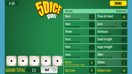 5 Roll: Dice Game 1.0 APK + Mod (Free purchase) for Android