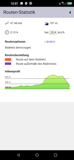 Radroutenplaner Thüringen Screen 3