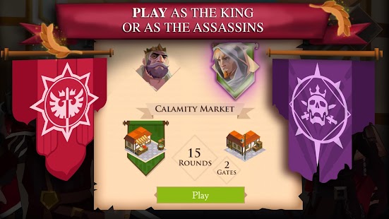 King and Assassins: Екранна снимка на настолна игра