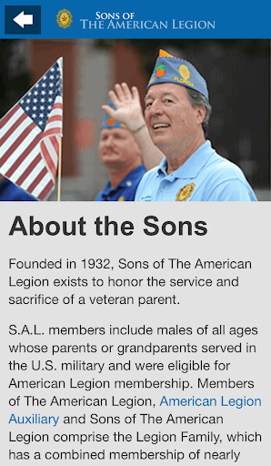 Sons of The American Legion Screen 2