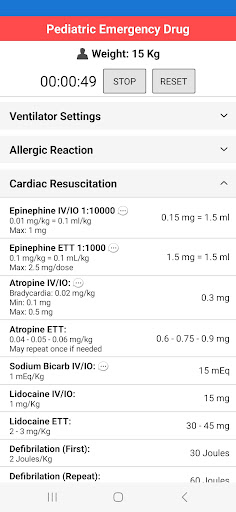 PediaTools Pro Screen 2