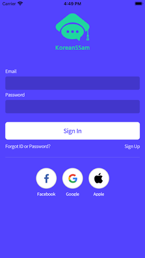 Android application KoreanSSam screenshort