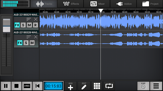 Audio Elements Demo Screenshot