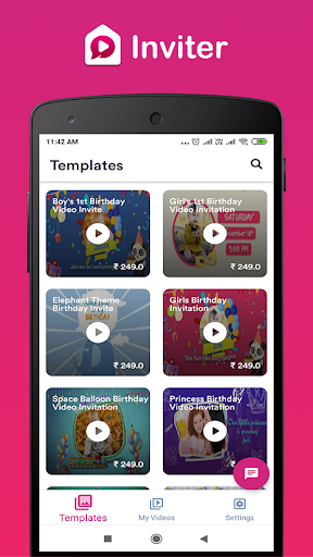Android application Birthday Invitation Maker by I screenshort