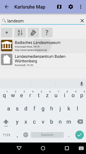 Karlsruhe City Map Lite Screen 3