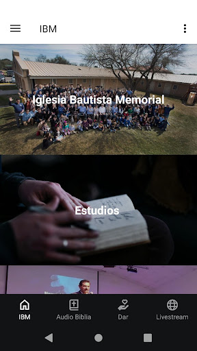 Android application Iglesia Bautista Memorial screenshort