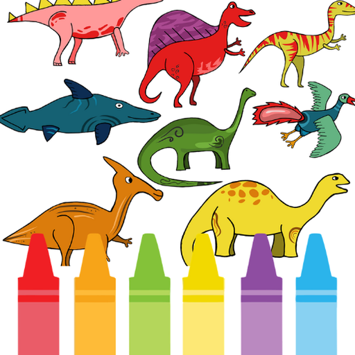 Pixeame Dinosaur Coloring Book