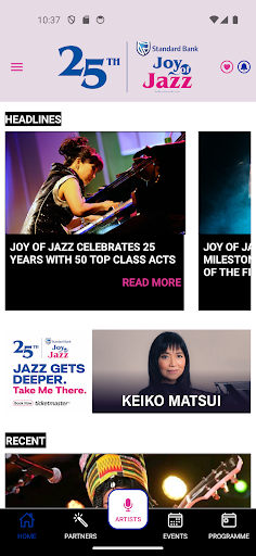 Android application Standard Bank Joy Of Jazz screenshort