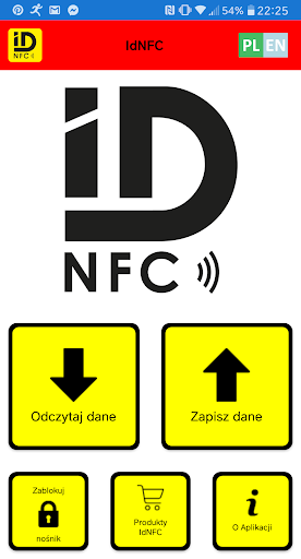 Android application IdNFC screenshort