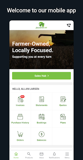Android application GreenPoint Ag screenshort
