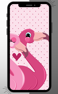 Papel de Parede Flamingo