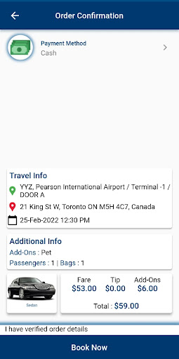 Aerofleet Cab Services Screen 3