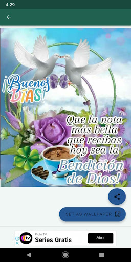 Android application Buenos días, tardes y noches screenshort