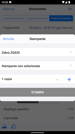 iBOWMobile Print Services Screen 2