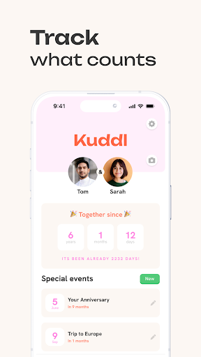 Screenshot of Kuddl: Couples & Relationship