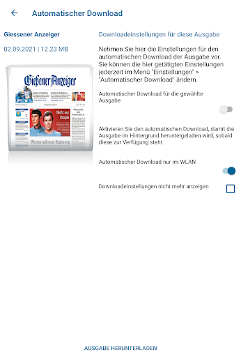 Giessener Anzeiger Epaper Screen 3