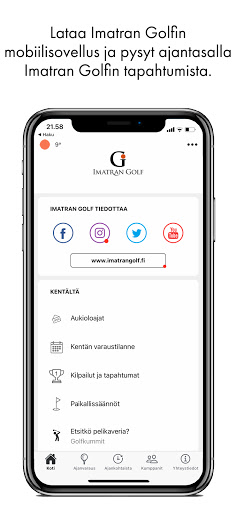 Android application Imatran Golf screenshort