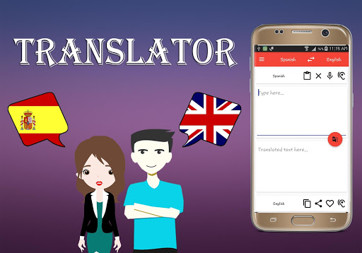 Android application Spanish To English Translator screenshort