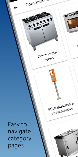 Catering Appliance App Screen 2