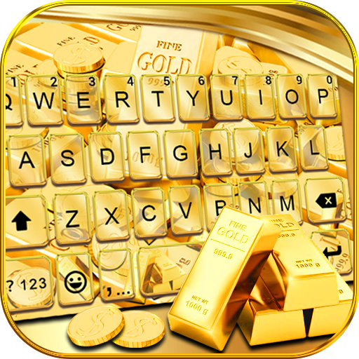 Gold Live Keyboard Background logo