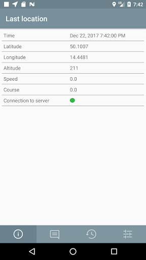 Android application Prometheus Tracker screenshort