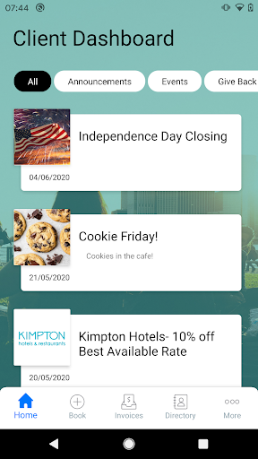 Android application WorkReady Centers screenshort