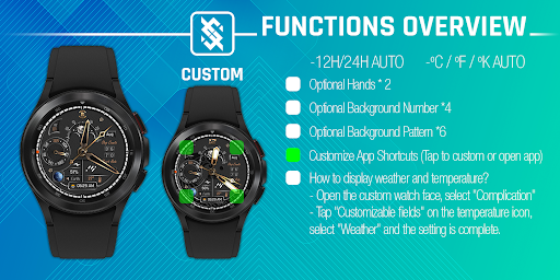 BFF10- Black Analog Pattern Screen 3