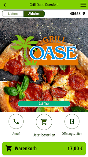 Android application Grill Oase Coesfeld screenshort