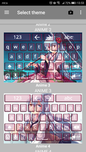 Anime Keyboard Theme