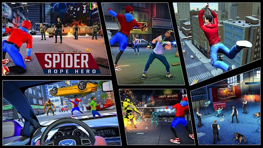 Flying Spider Fight Hero Games 1