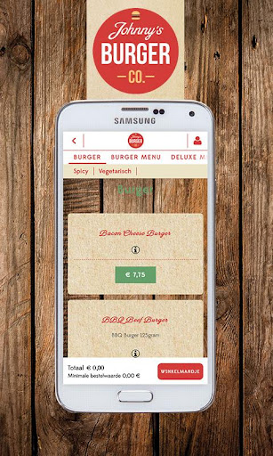 Android application Johnnys Burger screenshort